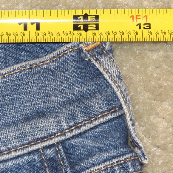 Gap 70's Flare H/R Medium Indigo Style S/703509-00 Patch Pocket Jean Sz 25/0 Reg - Picture 10 of 16